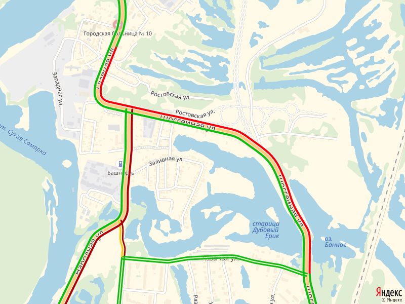 Самара пробки южный мост