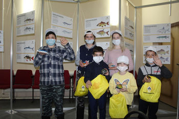 Передвижная выставка «Рыбное богатство Волги» продолжает просвещать школьников Самарской области