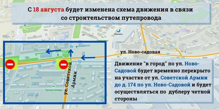 В Самаре перейдут к третьему этапу организации транспортного движения на время строительства новой развязки