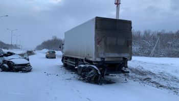13 февраля 2022 на 9-ом км автодороги М-5 Урал произошло смертельное ДТП 