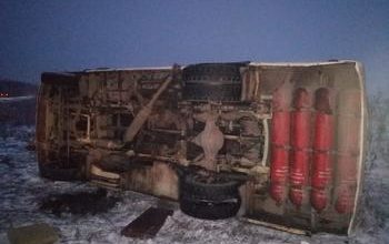 В Шигонском районе Самарской области произошло ДТП с вахтовым автобусом