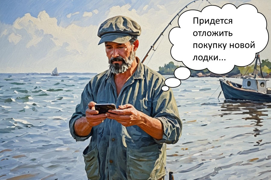 Заядлый рыбак попался на удочку мошенников и лишился денег