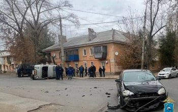 Столкновение на перекрёстке в Куйбышевском районе Самары
