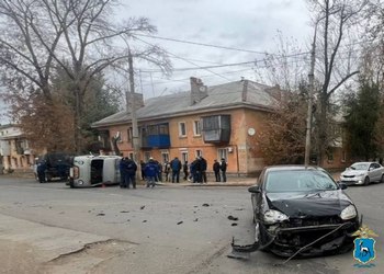 Столкновение на перекрёстке в Куйбышевском районе Самары