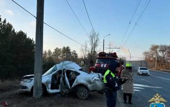 Трагедия на дороге: женщина-водитель погибла, врезавшись в световую опору