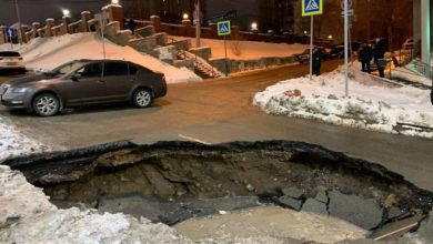 Подробности обвала дорожного покрытия на ул. Льва Толстого в Самаре