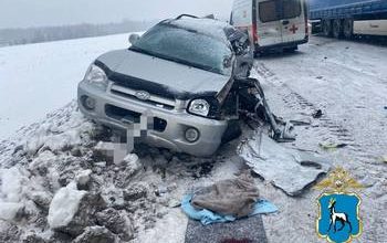 В результате ДТП на автодороге М-5 «Урал» двое участников дорожного движения госпитализированы