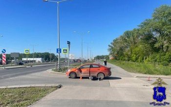 В Самаре на Московском шоссе произошло ДТП с участием моноколеса и Hyundai Solaris
