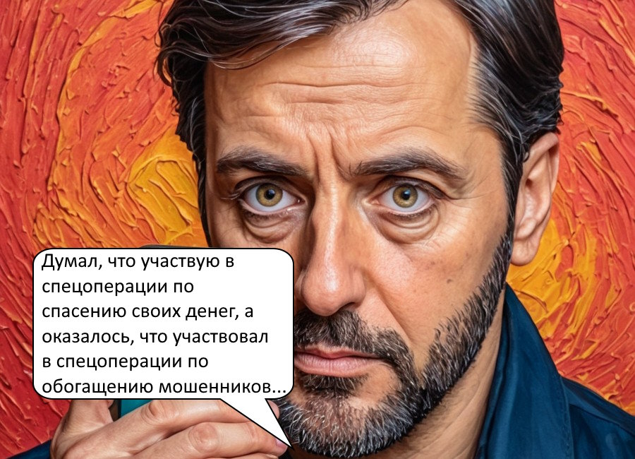 Спецоперация "спасение денег": мужчина успешно выполнил миссию по обогащению мошенника