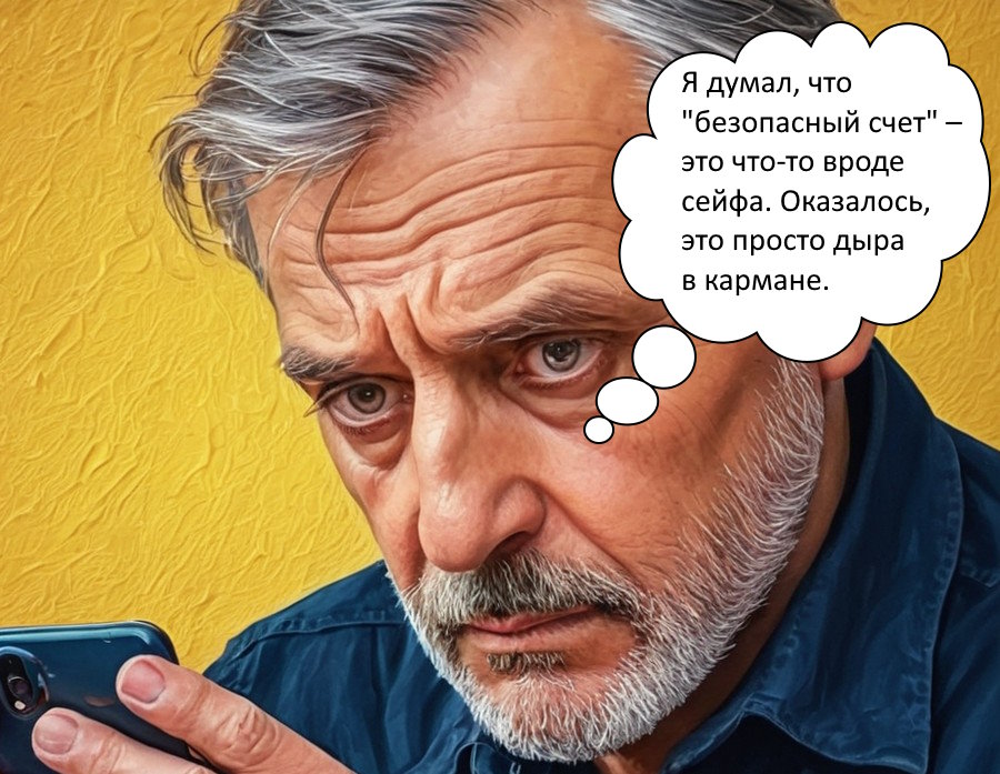"Безопасный счёт" оказался счётом на оплату наивности