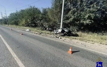 Наезд на световую опору стал фатальным для жителя Самарской области